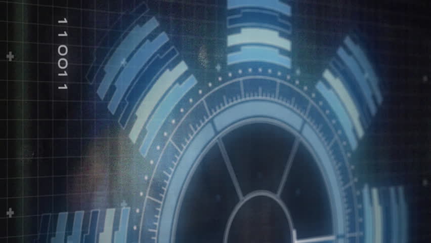 Animation of futuristic digital interface with circular data and binary code in school. Technology, innovation, virtual, science, education - Powered by Shutterstock - Get 15% off with code: PIKWIZARD15