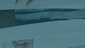 In school, animation of handshake over digital interface with data and graphs. Technology, innovation, futuristic, communication, analysis, networking - Powered by Shutterstock - Get 15% off with code: PIKWIZARD15