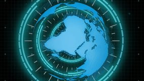 Animation of digital globe with circuit patterns and data charts, futuristic theme. technology, innovation, global, circuits, virtual, abstract - Powered by Shutterstock - Get 15% off with code: PIKWIZARD15