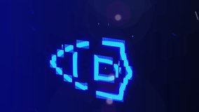 Animation of data processing over digital padlock and shield over blue space. data processing, technology and data safety concept digitally generated video. - Powered by Shutterstock - Get 15% off with code: PIKWIZARD15