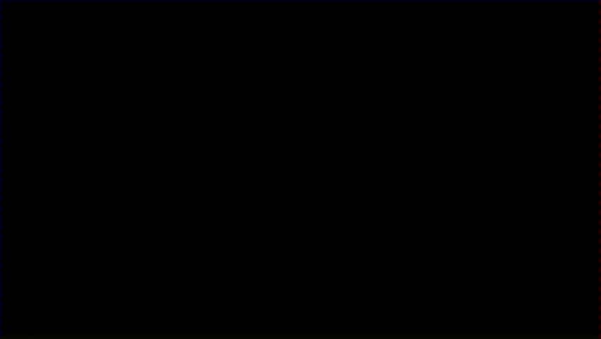 The End Text Animation with VHS Damage and RGB Channel Shift Glitch Effect