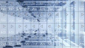 Animation of financial data processing over server room. Global business, finances, technology and digital interface concept digitally generated video. - Powered by Shutterstock - Get 15% off with code: PIKWIZARD15