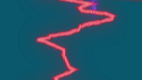 Animation of data processing with arrows over world map with data processing on blue background. Global business, computing and digital interface concept digitally generated video. - Powered by Shutterstock - Get 15% off with code: PIKWIZARD15