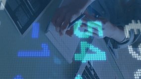 Animation of financial data processing over caucasian female doctor in hospital. Global medicine, healthcare and digital interface concept digitally generated video. - Powered by Shutterstock - Get 15% off with code: PIKWIZARD15