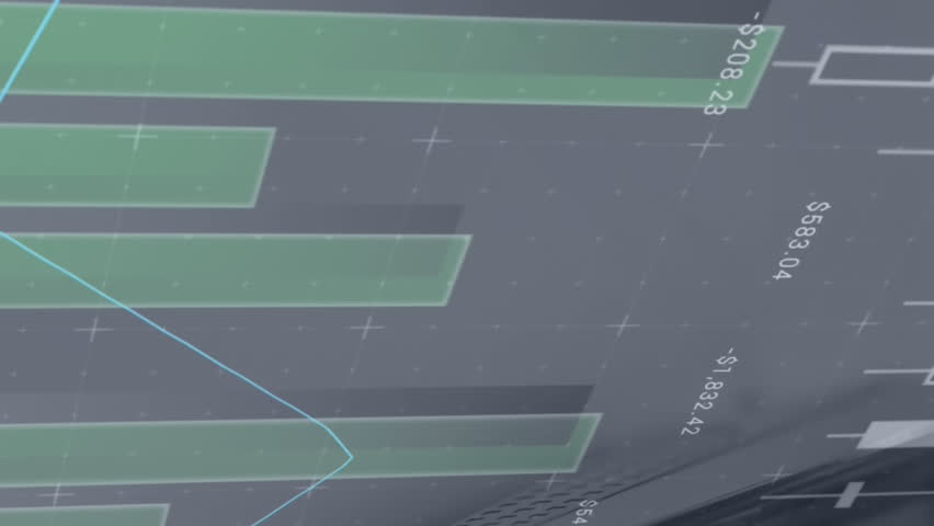 Digital animation of statistical data processing against credit card machine. wireless and digital payment concept - Powered by Shutterstock - Get 15% off with code: PIKWIZARD15