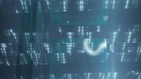 Animation of scientific formulae over computer servers with data. global science, computing and data processing concept digitally generated video. - Powered by Shutterstock - Get 15% off with code: PIKWIZARD15