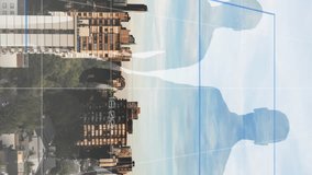 Animation of financial graphs and people silhouettes over cityscape. global business, economy and finance concept digitally generated video. - Powered by Shutterstock - Get 15% off with code: PIKWIZARD15