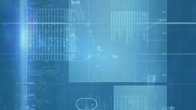 Animation of data processing on blue digital screen. Data processing, computers and technology concept digitally generated video. - Powered by Shutterstock - Get 15% off with code: PIKWIZARD15