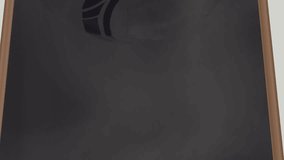 Animation of strategy of soccer game vector over blue and white soccer ball against white background. Digital composite, multiple exposure, planning, symbols, sports and competition concept. - Powered by Shutterstock - Get 15% off with code: PIKWIZARD15