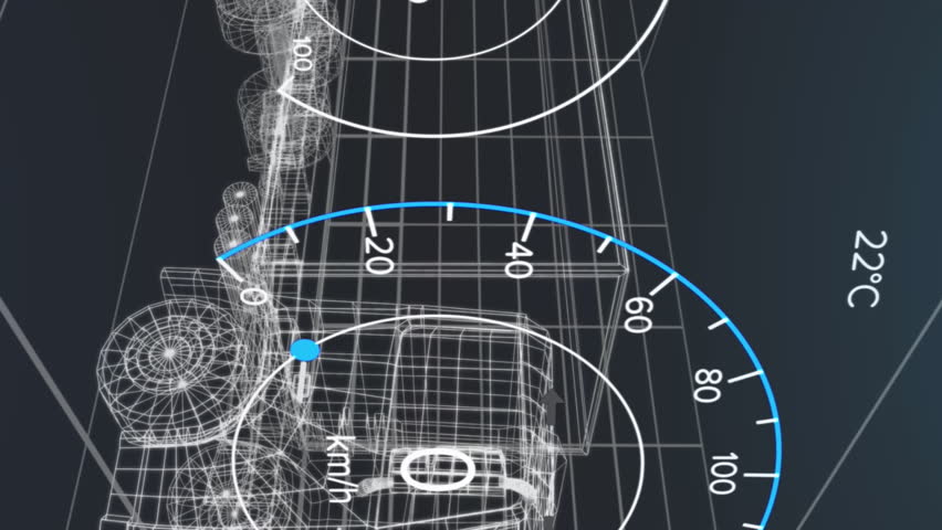 Animation of 3d car model and grid over dark background. Global connections and data processing concept digital generated video. - Powered by Shutterstock - Get 15% off with code: PIKWIZARD15