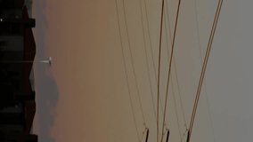 Financial data chart animation over power lines and sunset landscape. Finance, analytics, electricity, energy, technology, graph - Powered by Shutterstock - Get 15% off with code: PIKWIZARD15