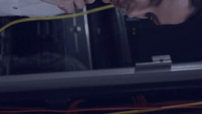 Interacting with digital interface, businesswoman analyzing data and graphs in server room. Technology, networking, analytics, cybersecurity, innovation, corporate - Powered by Shutterstock - Get 15% off with code: PIKWIZARD15