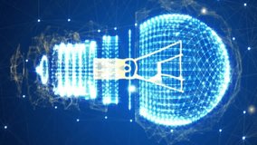 Animation of mathematical equations and icons over light bulb and networks. Network, data, connection, science, energy, mathematics, research, ideas and communication, digitally generated video. - Powered by Shutterstock - Get 15% off with code: PIKWIZARD15