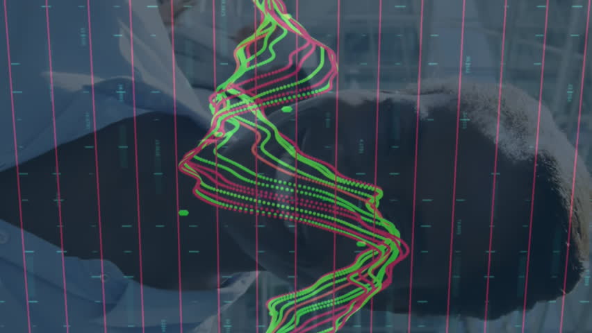 Animation of financial data processing over businesswoman working in office. global business, connections, digital interface and technology concept digitally generated video. - Powered by Shutterstock - Get 15% off with code: PIKWIZARD15