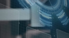 Animation of scope scanning and data processing over women exercising in gym. Global business finances connections and digital interface concept digitally generated video. - Powered by Shutterstock - Get 15% off with code: PIKWIZARD15