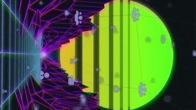 Animation of glitch effect over multiple symbols against metaverse structures on black background. Global networking and business technology concept - Powered by Shutterstock - Get 15% off with code: PIKWIZARD15