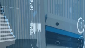 Animation of statistics and data processing over female patient and doctor. medicine, research and data processing concept digitally generated video. - Powered by Shutterstock - Get 15% off with code: PIKWIZARD15