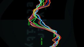 Animation of padlock with cloud and scope scanning over data processing. Global technology, security and digital interface concept digitally generated video. - Powered by Shutterstock - Get 15% off with code: PIKWIZARD15