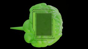 Mathematical equations and graphs over green brain animation, representing artificial intelligence. technology, machine learning, neural networks, data science, algorithms, innovation - Powered by Shutterstock - Get 15% off with code: PIKWIZARD15