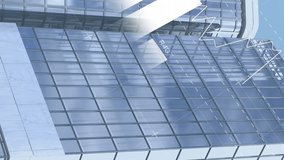 Animation of financial data processing over cityscape. Global finance, connections, computing and data processing concept digitally generated video. - Powered by Shutterstock - Get 15% off with code: PIKWIZARD15