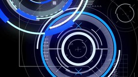 Animation of scopes scanning and data processing on digital screen. global technology, digital interface and data processing concept digitally generated video. - Powered by Shutterstock - Get 15% off with code: PIKWIZARD15