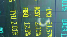 Digital animation of Stock market data processing over data processing against black clouds in the sky. Global economy stock market concept - Powered by Shutterstock - Get 15% off with code: PIKWIZARD15