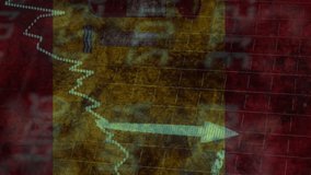 Animation of data processing over flag of spain. Global business, finances and digital interface concept digitally generated video. - Powered by Shutterstock - Get 15% off with code: PIKWIZARD15