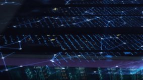 Animation of data processing and globe over server room. Global business and digital interface concept digitally generated video. - Powered by Shutterstock - Get 15% off with code: PIKWIZARD15