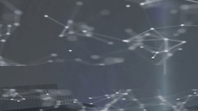 Animation of data processing, cityscape and connections. Global networks, computing, digital interface and data processing concept digitally generated video. - Powered by Shutterstock - Get 15% off with code: PIKWIZARD15