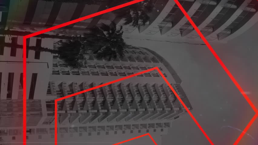 Animation of data processing, cityscape and red neon pattern. Global networks, computing, digital interface and data processing concept digitally generated video. - Powered by Shutterstock - Get 15% off with code: PIKWIZARD15