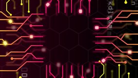 Animation of online security padlock, data processing over computer circuit board. Global online security, data processing, digital interface and connections concept digitally generated video. - Powered by Shutterstock - Get 15% off with code: PIKWIZARD15