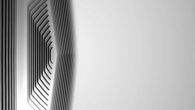 Animation of grey circles over moving grey hexagonal surface with grey background. Communication, data processing, creativity and digital interface background concept digitally generated video. - Powered by Shutterstock - Get 15% off with code: PIKWIZARD15