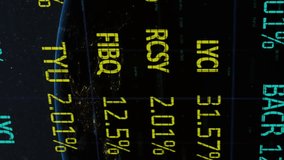 Animation of financial data processing over grid and planet Earth in the background. Global business finances networking concept digitally generated image. - Powered by Shutterstock - Get 15% off with code: PIKWIZARD15