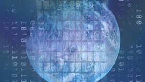 Animation of financial data processing and numbers changing over globe. digital interface, global finance and business concept digitally generated video. - Powered by Shutterstock - Get 15% off with code: PIKWIZARD15