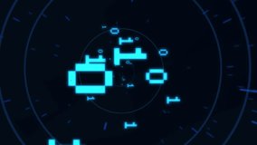 Animation of binary code and integrated circuit in black digital space. Global network, data and technology concept digitally generated video. - Powered by Shutterstock - Get 15% off with code: PIKWIZARD15