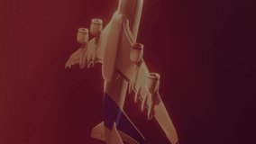 Animation of upward arrows, graph and data processing over aeroplane flying in sunset sky. Global finance, business, travel, data and digital interface concept digitally generated video. - Powered by Shutterstock - Get 15% off with code: PIKWIZARD15