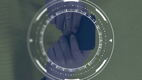 Animation of data processing and shopping trolley symbol over caucasian woman using smartphone. Global finance, business, connections, computing and data processing concept digitally generated video. - Powered by Shutterstock - Get 15% off with code: PIKWIZARD15