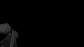 Digital animation of dna structure spinning against human skeleton model on black background. computer interface and medical research technology concept. - Powered by Shutterstock - Get 15% off with code: PIKWIZARD15