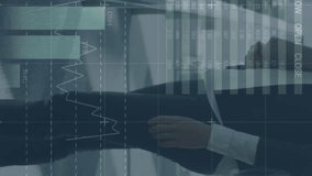 Animation of financial data and graphs over caucasian businesswoman using tablet. business, finance, economy and technology concept digitally generated video. - Powered by Shutterstock - Get 15% off with code: PIKWIZARD15