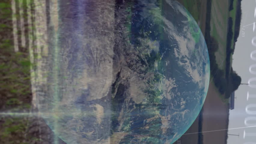 Animation of data processing binary coding over globe and wind turbine. global environment, technology, research connections and digital interface concept digitally generated video. - Powered by Shutterstock - Get 15% off with code: PIKWIZARD15