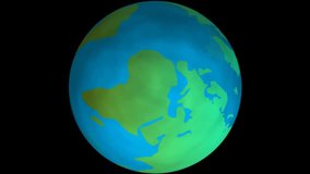 Spinning globe icon over financial and stock market data processing against white background. global finance and business concept - Powered by Shutterstock - Get 15% off with code: PIKWIZARD15