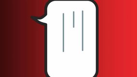 Animation of social media message icon data processing over red background. Global social media, computing and data processing concept digitally generated video. - Powered by Shutterstock - Get 15% off with code: PIKWIZARD15