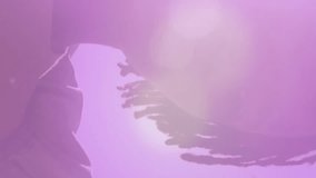 Animation of lens flares over diverse couple embracing and hugging at beach against sky. Digital composite, multiple exposure, love, togetherness, happiness, vacation and romance concept. - Powered by Shutterstock - Get 15% off with code: PIKWIZARD15