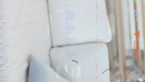 Animation of data processing over caucasian father embracing son. Global business and digital interface concept digitally generated video. - Powered by Shutterstock - Get 15% off with code: PIKWIZARD15