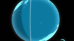 Animation of ai data processing over globe. Global artificial intelligence, connections, computing and data processing concept digitally generated video. - Powered by Shutterstock - Get 15% off with code: PIKWIZARD15