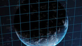 Animation of biometric fingerprint and data processing over globe. Global connections, computing and data processing concept digitally generated video. - Powered by Shutterstock - Get 15% off with code: PIKWIZARD15