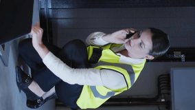 Animation of digital data processing over caucasian woman by computer servers. Global connections, computing and data processing concept digitally generated video. - Powered by Shutterstock - Get 15% off with code: PIKWIZARD15