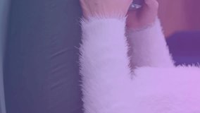 Animation of data processing on screen over woman using vr headset. global communication, digital interface, technology and networking concept digitally generated video. - Powered by Shutterstock - Get 15% off with code: PIKWIZARD15