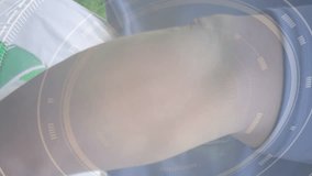 Animation of scope scanning over african american male rugby player with ball at stadium. sport and social media concept digitally generated video. - Powered by Shutterstock - Get 15% off with code: PIKWIZARD15