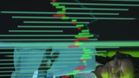 Animation of data processing over diverse it engineers by computer servers. Global data processing, servers and cloud computing concept digitally generated video. - Powered by Shutterstock - Get 15% off with code: PIKWIZARD15